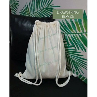 Plain Canvas Drawstring Bag (Katsa) #3