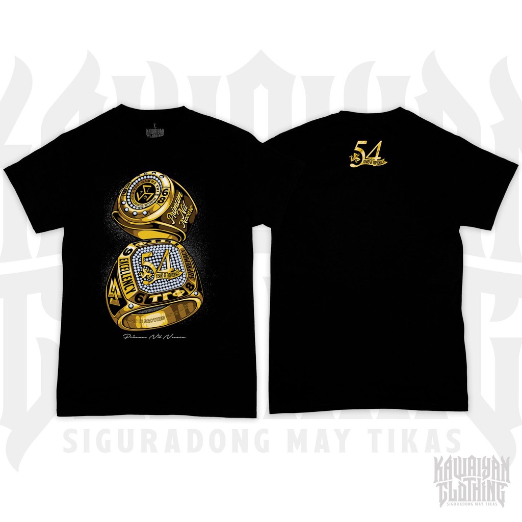 Triskelion Frat Shirt 54 Anniversary 54 Years Full Sublimation TWO RINGS TRISKELION FRATSHIRT 