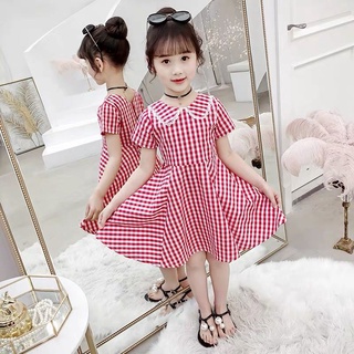 Toddler Kids Baby Girls Cute Sleeveless Wide Stripe Dress Flower Casual Clothes 