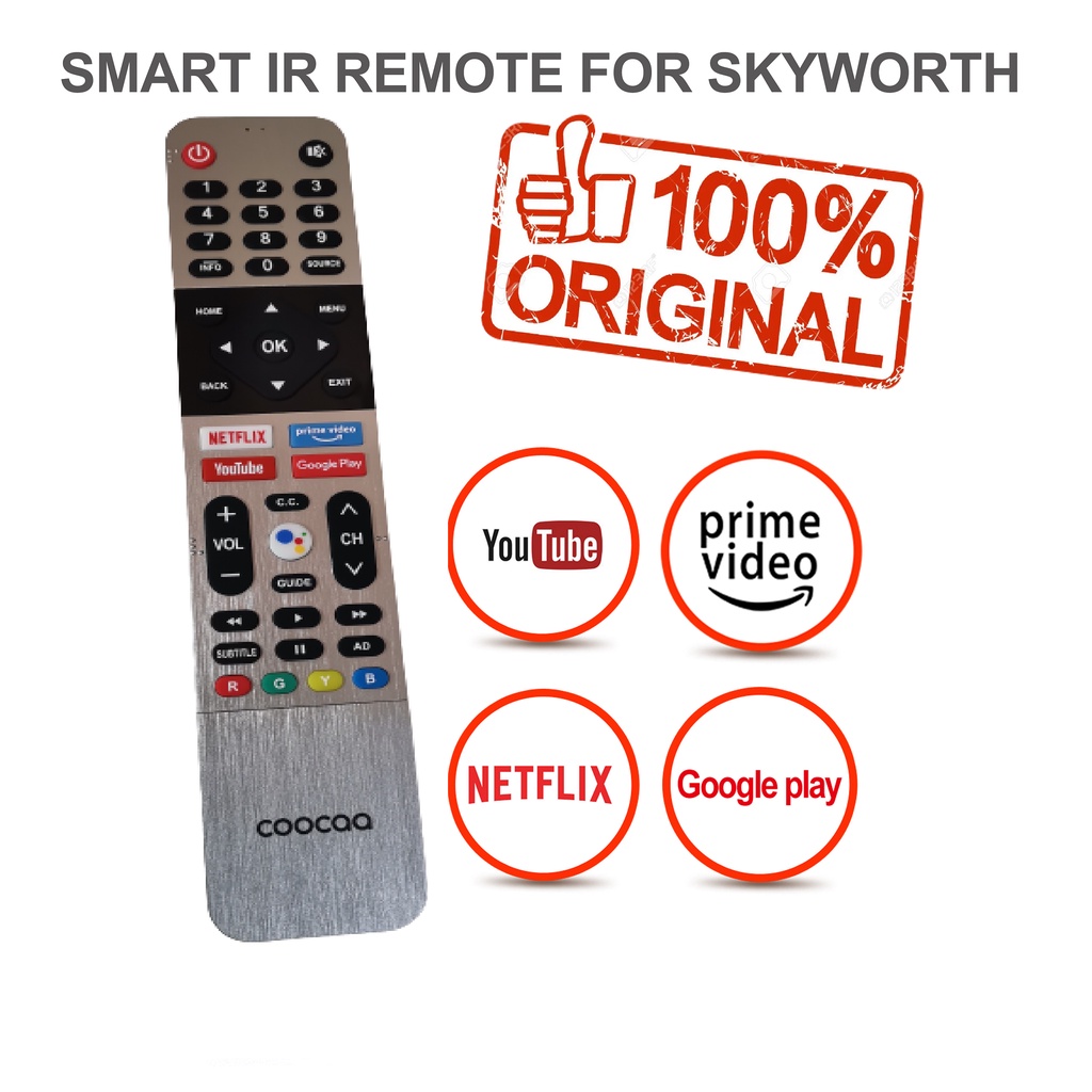 [ORIGINAL] COOCAA Skyworth VOICE Command for Android, Smart, LED TV