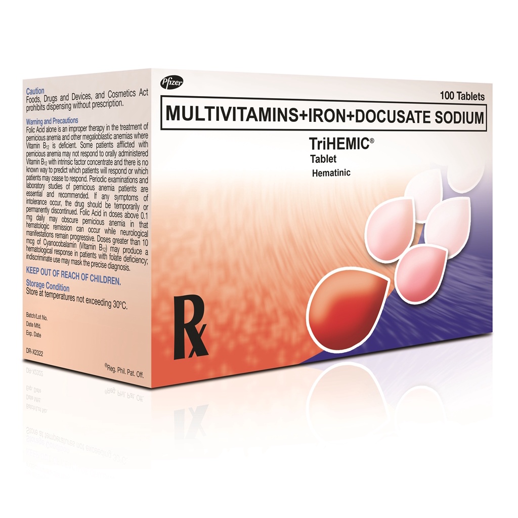 Multivitamins; Iron; Docusate sodium 1 Tablet | Shopee Philippines