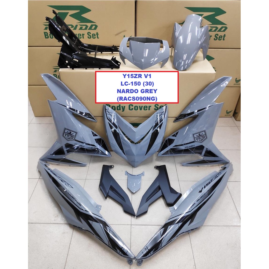 Cover Set Rapido Y15ZR V1 V2 Yamaha LC-150 (30) Color Nardo Grey Green ...