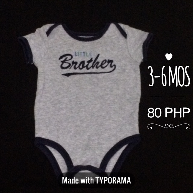 carter's little brother onesie