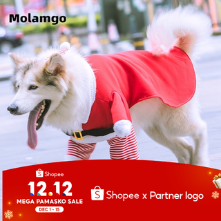 MOLAMGO Large Clothes Christmas Cats Santa Claus Small and Medium Pet Supplies