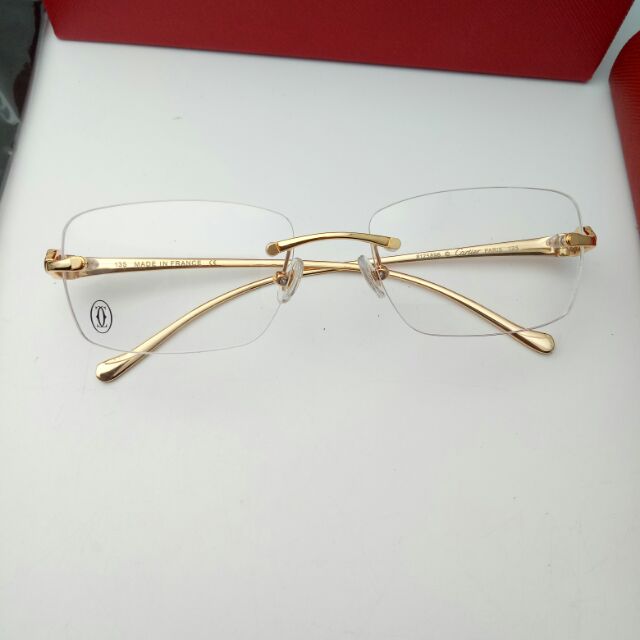 Cartier rimless (eyeglasses) | Shopee 