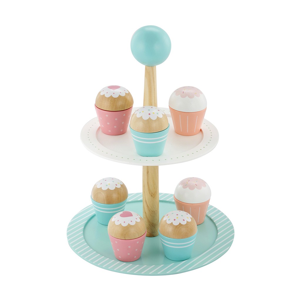 wooden cupcake toy