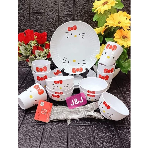 42 pcs Hello Kitty plate set Shopee Philippines