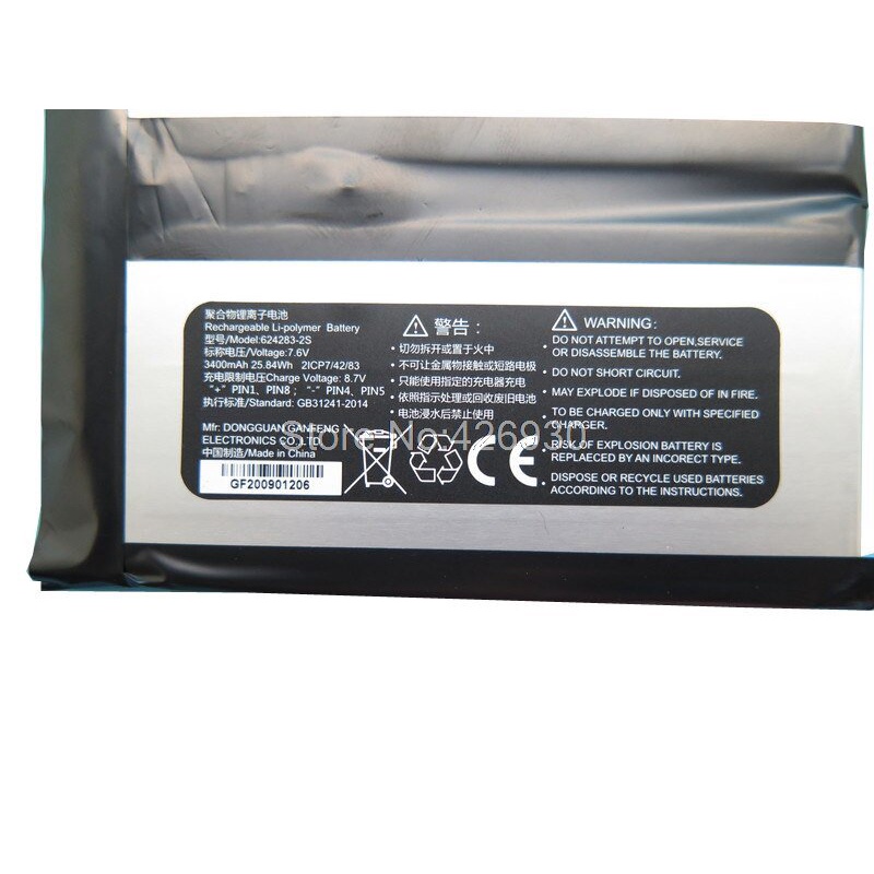 MINI Battery For GPD Pocket 2 Pocket2 624283-2S For GPD WIN2 6438132-2S 4900MAH For GPD MicroPC 4841 #9