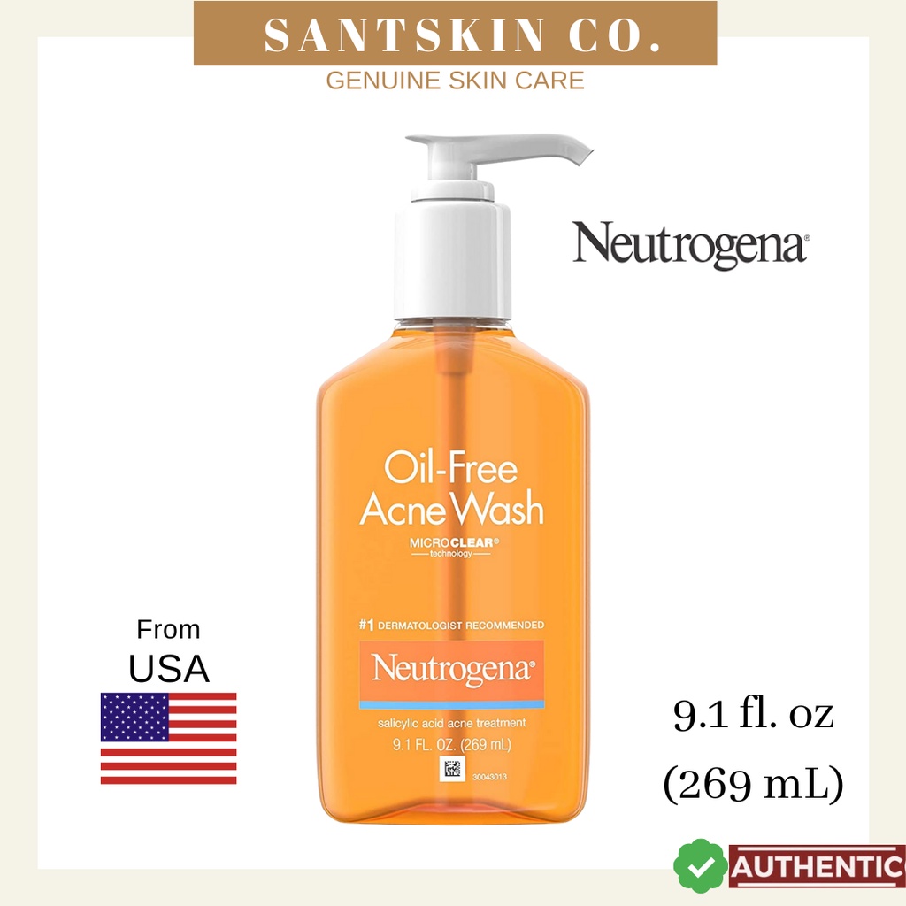 Neutrogena Oil-Free Acne Wash with Salicylic Acid BHA 9.1 fl. oz (269mL ...