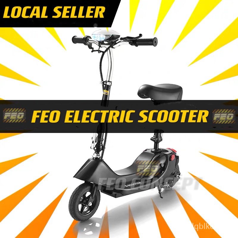 FEO Escooter Seat+Fold Mini Electric Scooter E scooter Kid Electric Scooter Adults Electric
