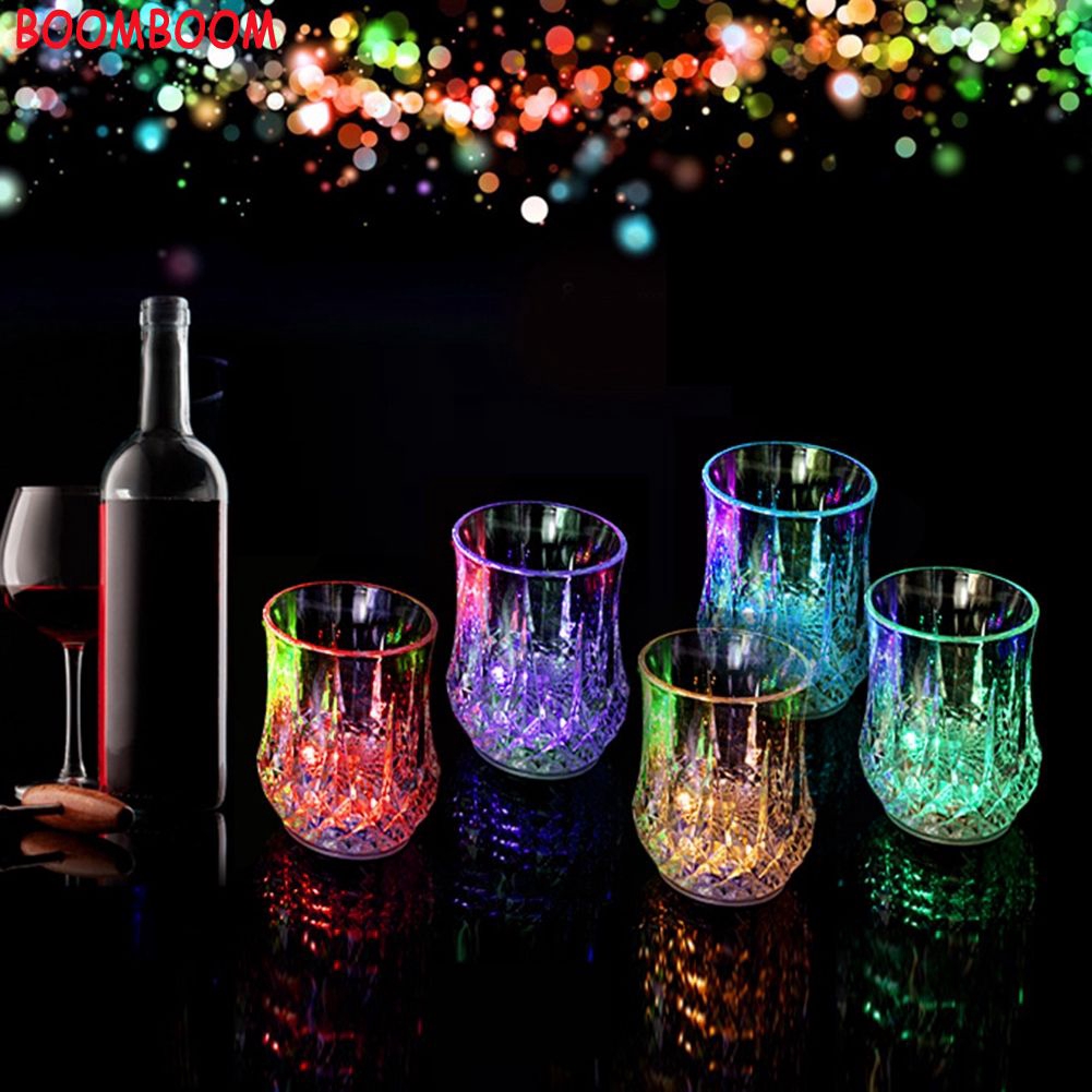 flashing light wine glass