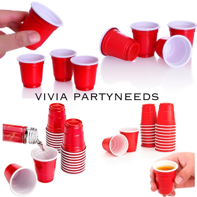 50pcs Mini Size Plastic Red Cup Extra strong Shopee Philippines