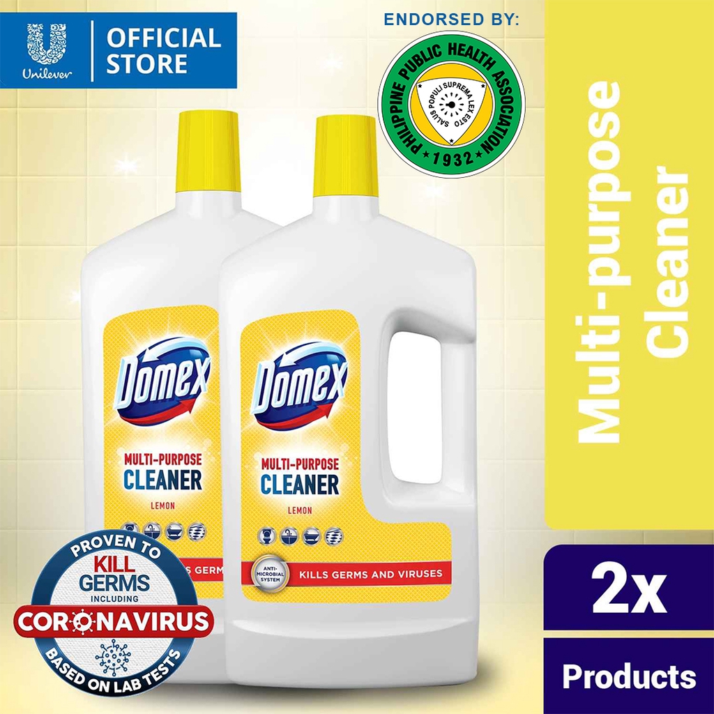 Domex MultiPurpose Cleaner Lemon 1L Bottle 2x Shopee Philippines