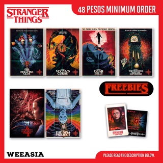 STRANGER THINGS A4 Posters HD Print with FREEBIES | WEEASIA #6