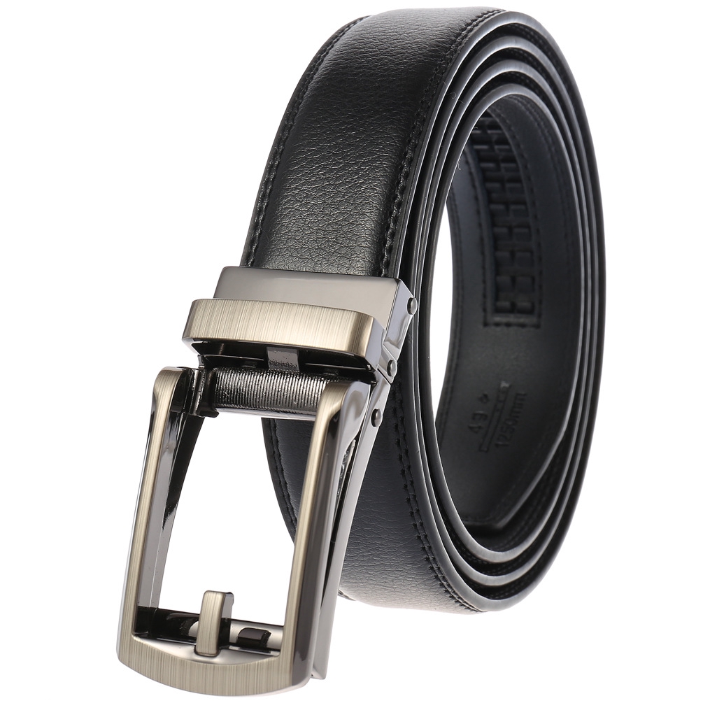 black leather belt with silver holes