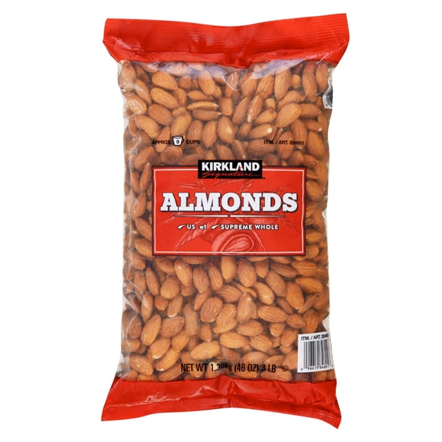 Kirkland Signature Supreme Whole Almonds 1.36kg BeeCost