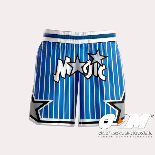 blue orlando magic shorts