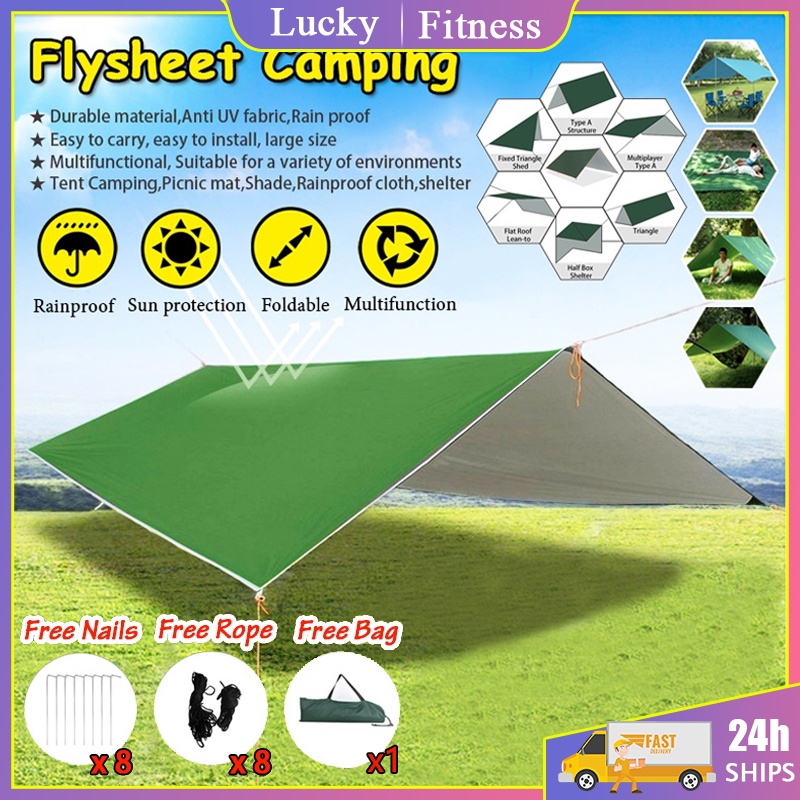 Outdoor Awning canopy AntiUV Tarpaulin Waterproof canopy Camping Tarp