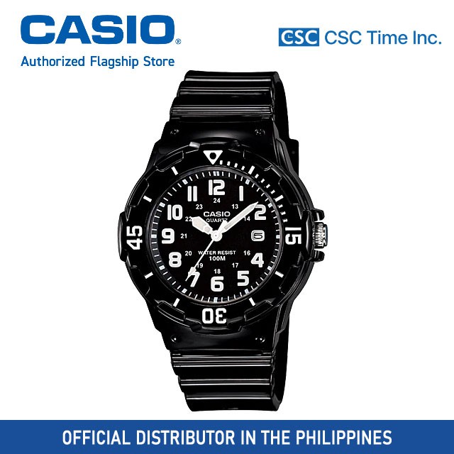 Casio (LRW-200H-1BVDF) Black Resin Strap 100 Meter Quartz Watch for Women