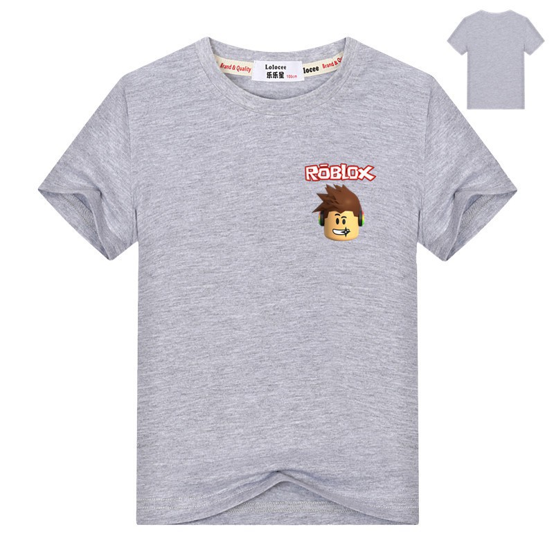 Kids Boys Roblox T Shirt Summer Short Sleeve Game Tops Tee - fortnite game roblox t shirt 1 15 year old kid games roblox