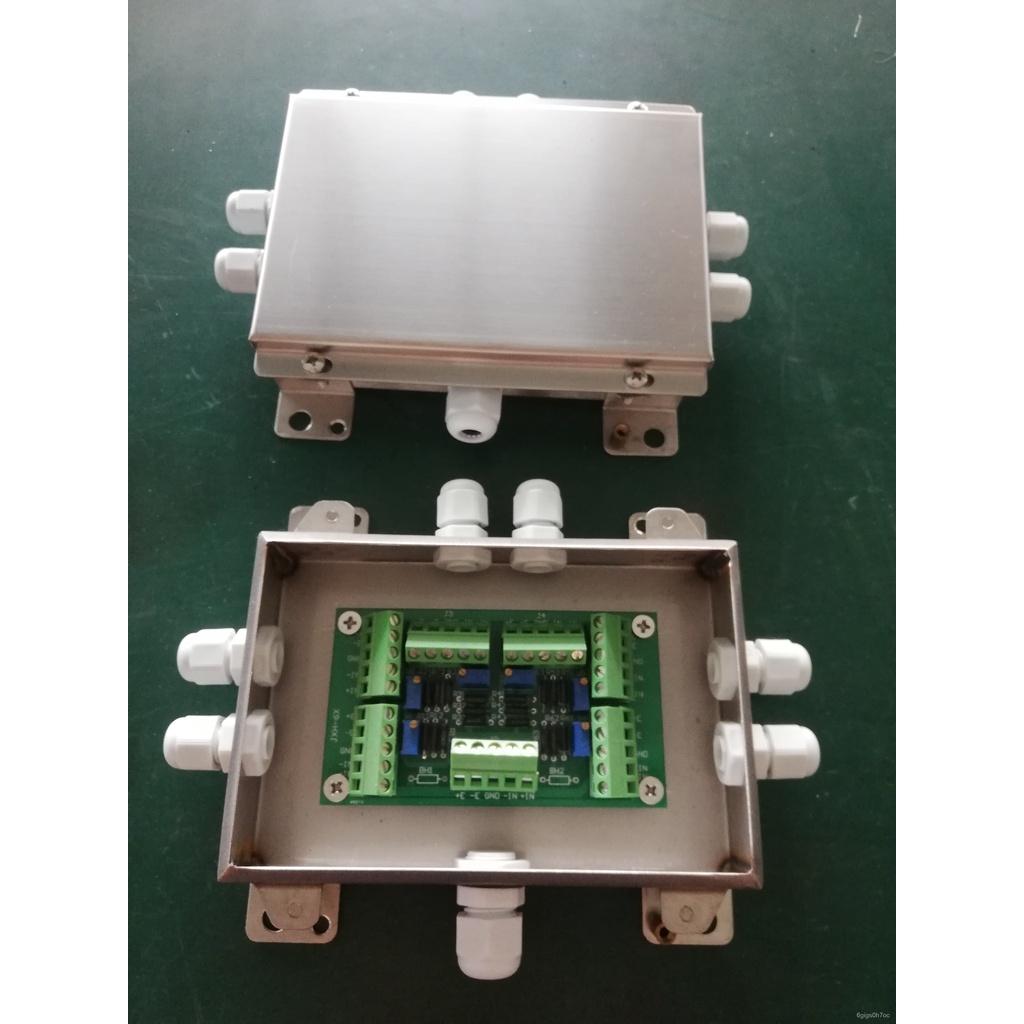 Six in one out stainless steel analog junction box for weighbridge