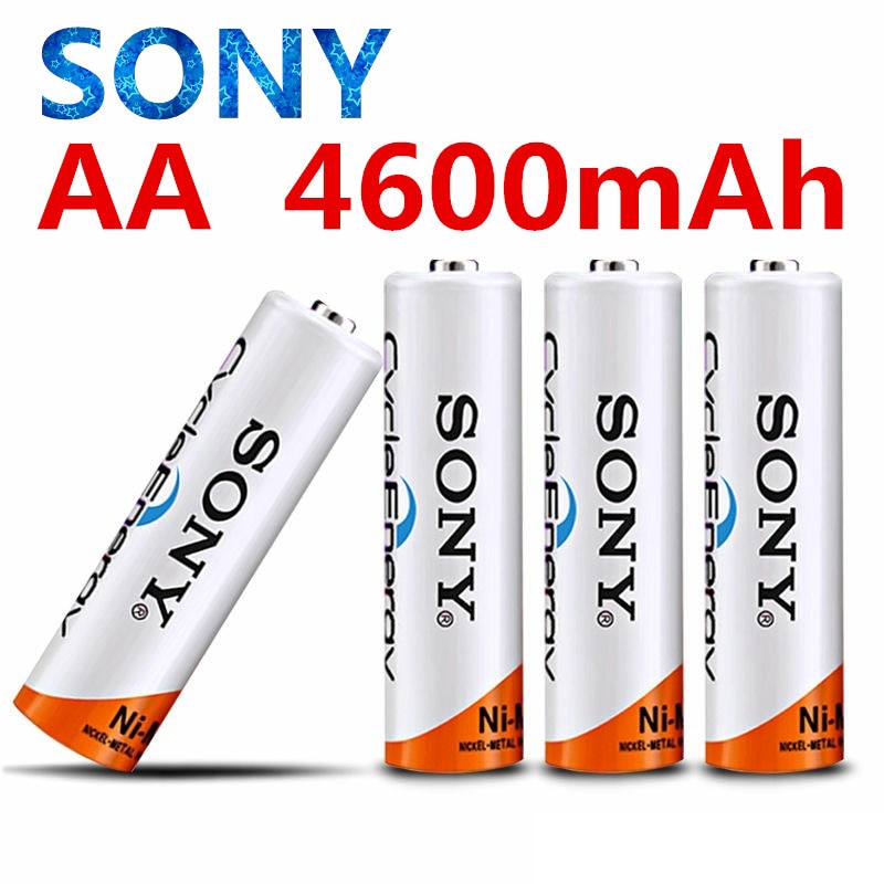 SONY Original 1.2V AA Rechargeable Batteries 4600mAh NiMH AA