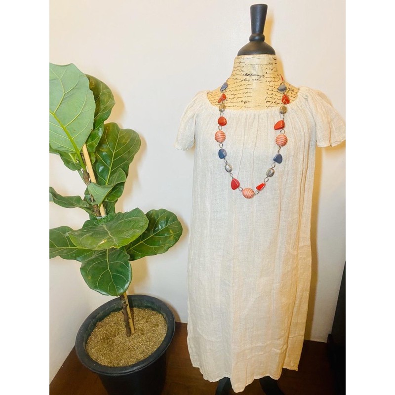 linen beach cover up dress