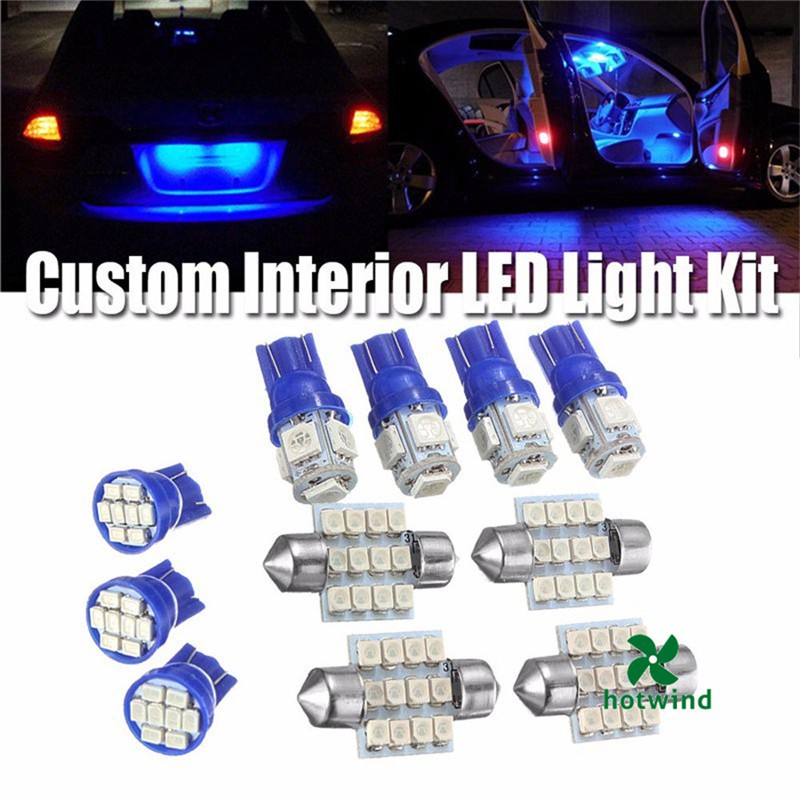 13pcs T10 31mm License Plate Interior Lights Auto Car