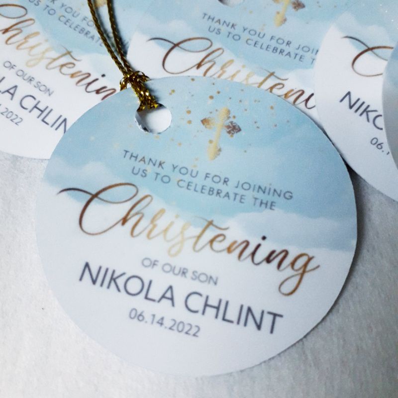 Christening Souvenir Tags Shopee Philippines