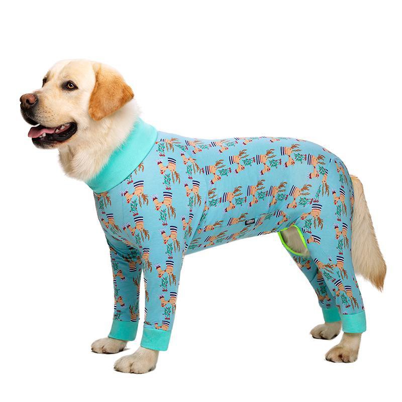 Pet Dog Summer Thin Jersey Sportswear Labrador Golden Hair Back