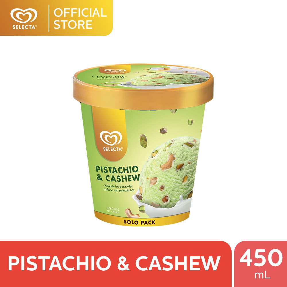 Selecta Pistachio & Cashew Ice Cream 450mL Shopee Philippines