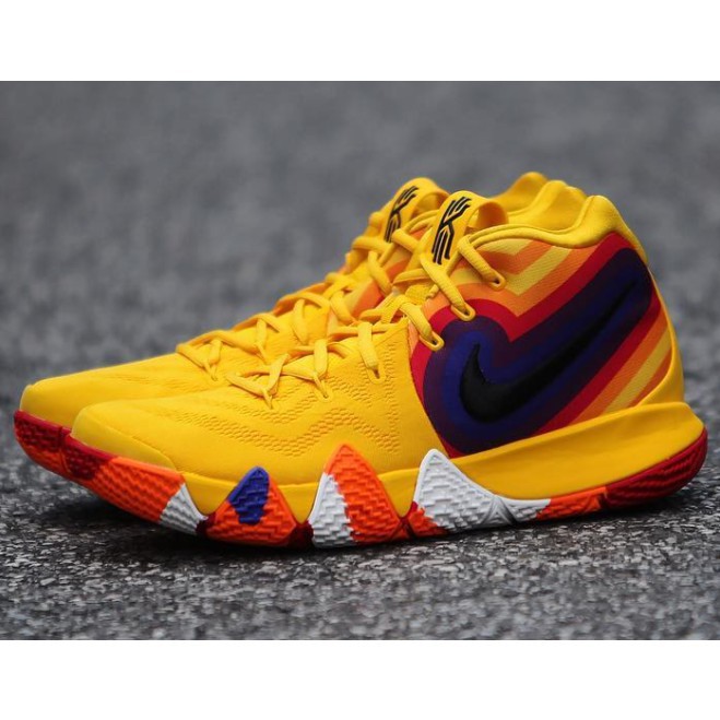 nike kyrie 4 yellow multicolor