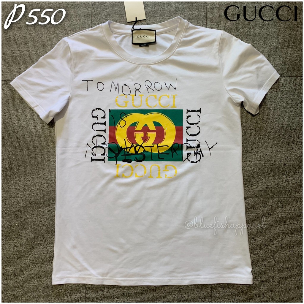 gucci tomorrow is now yesterday t shirt 