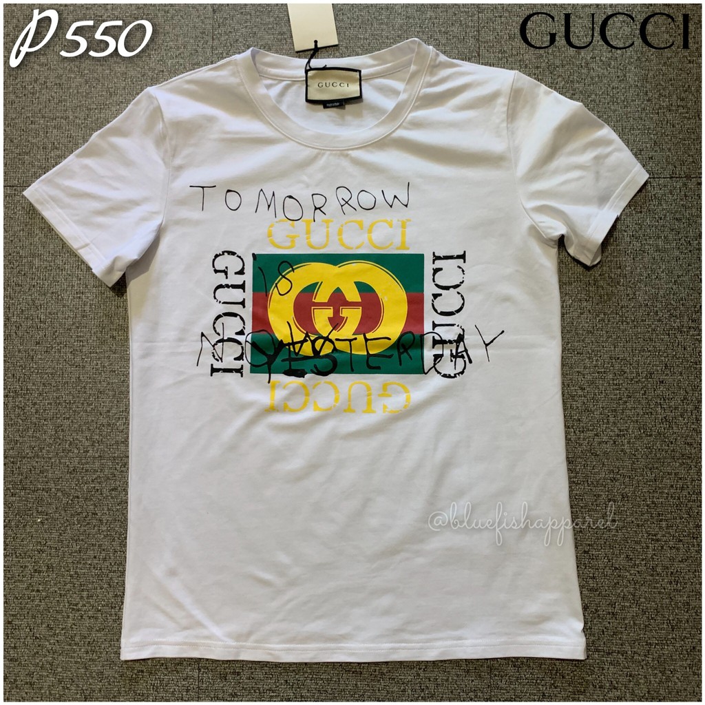 gucci t shirt tomorrow is yesterday