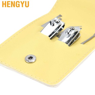 Hengyu 5Pcs/Set Stainless Steel Nail Clipper Set Portable Manicure Kit File Eyebrow Trimming Clip #2