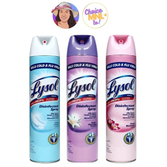 Lysol Disinfectant Spray Crisp Linen Breeze Fresh Blossoms 510g Shopee Philippines 4973