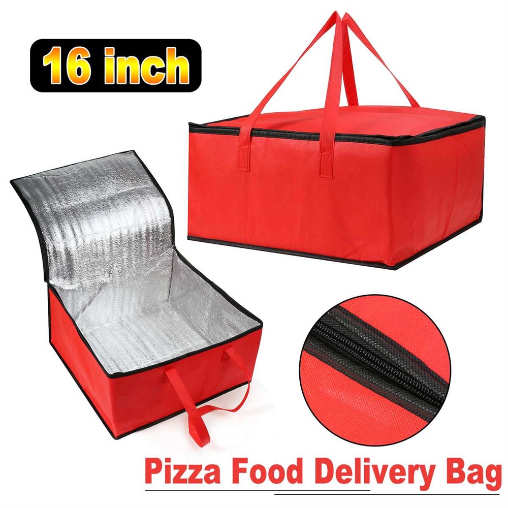 16''Pizza Bag Insulated Bag Cooler Bag Insulation Folding Picnic