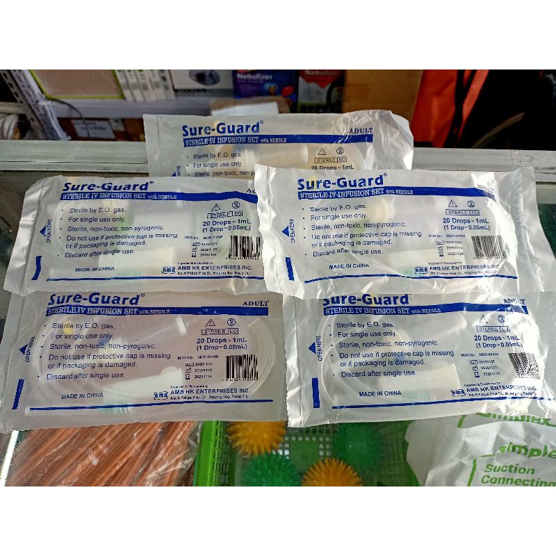 IV Infusion Set with Needle / MACROSET Adult Sterile (20 Drops