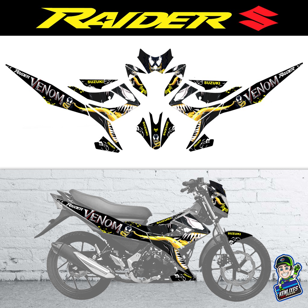 Suzuki Raider 150 Full Body Sticker Decals Shopee Philippines