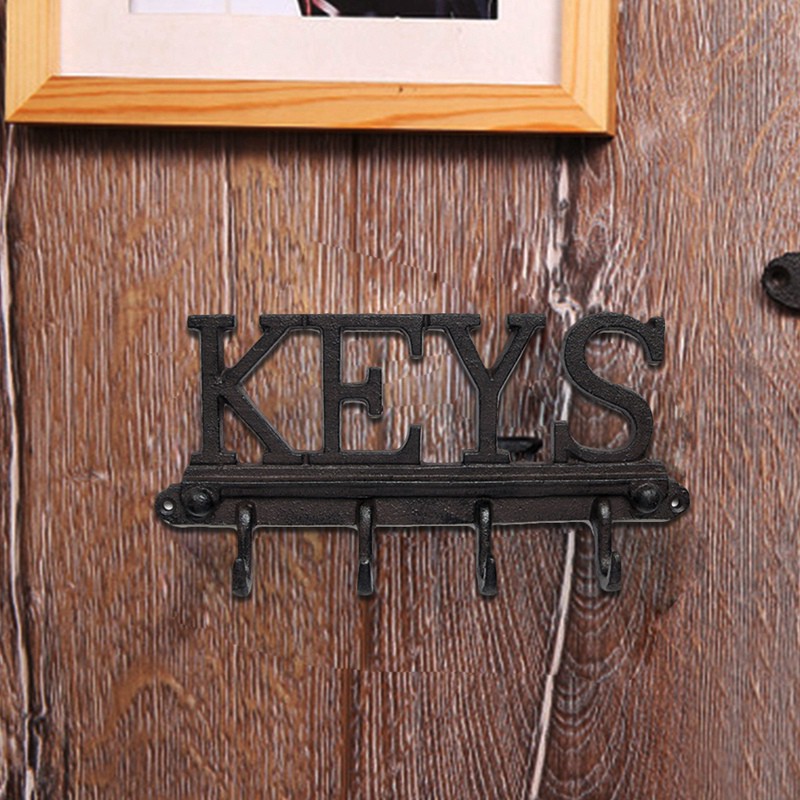 cast iron key wall hook