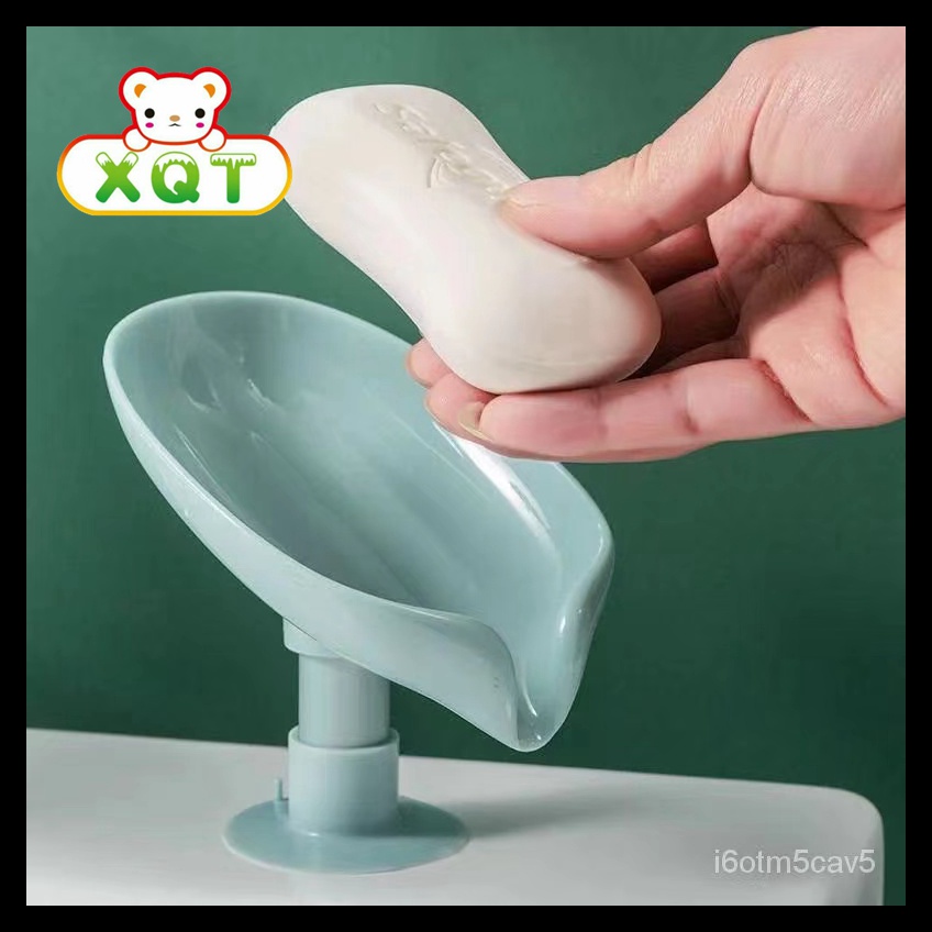 Leaf Shape Soap Box Drain Soap Holder Box Bathroom Shower Soap Holder-Z574