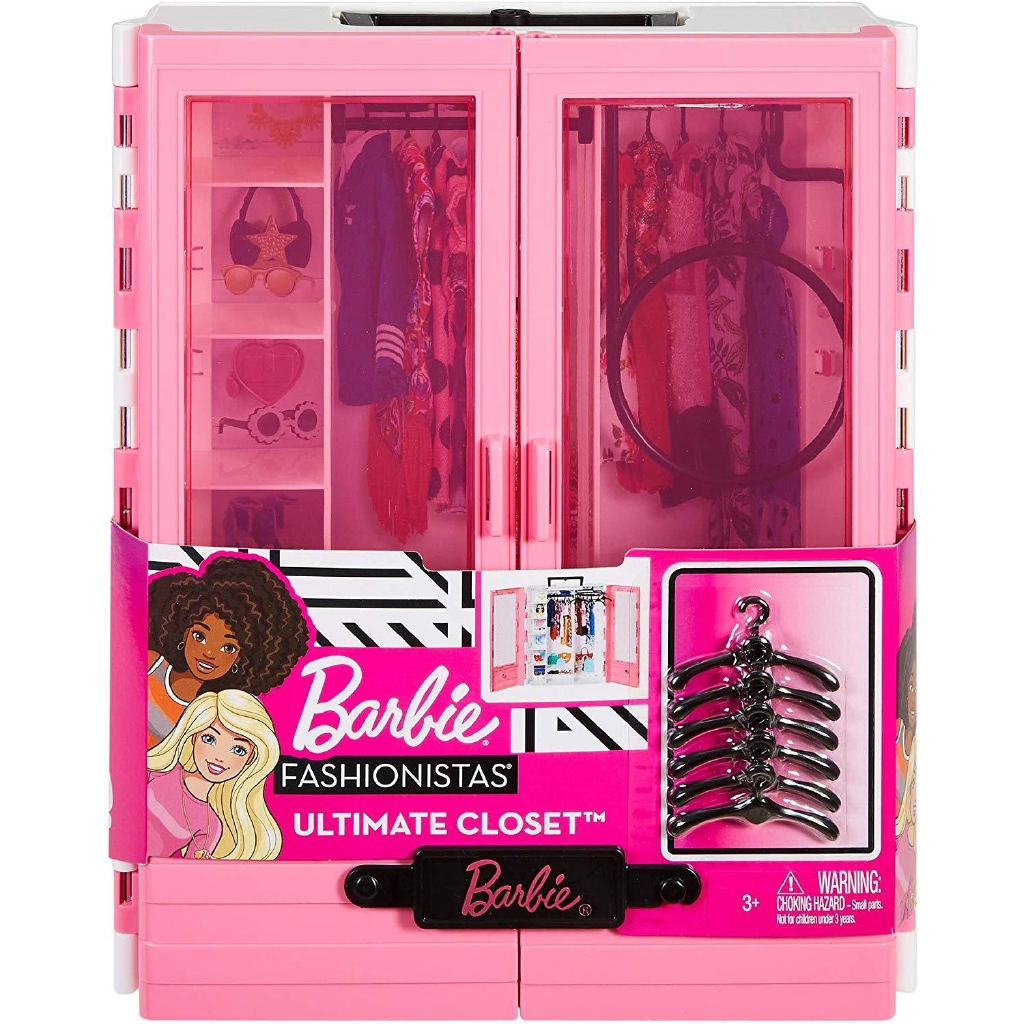 barbie ken dress up and go closet and vehicle set