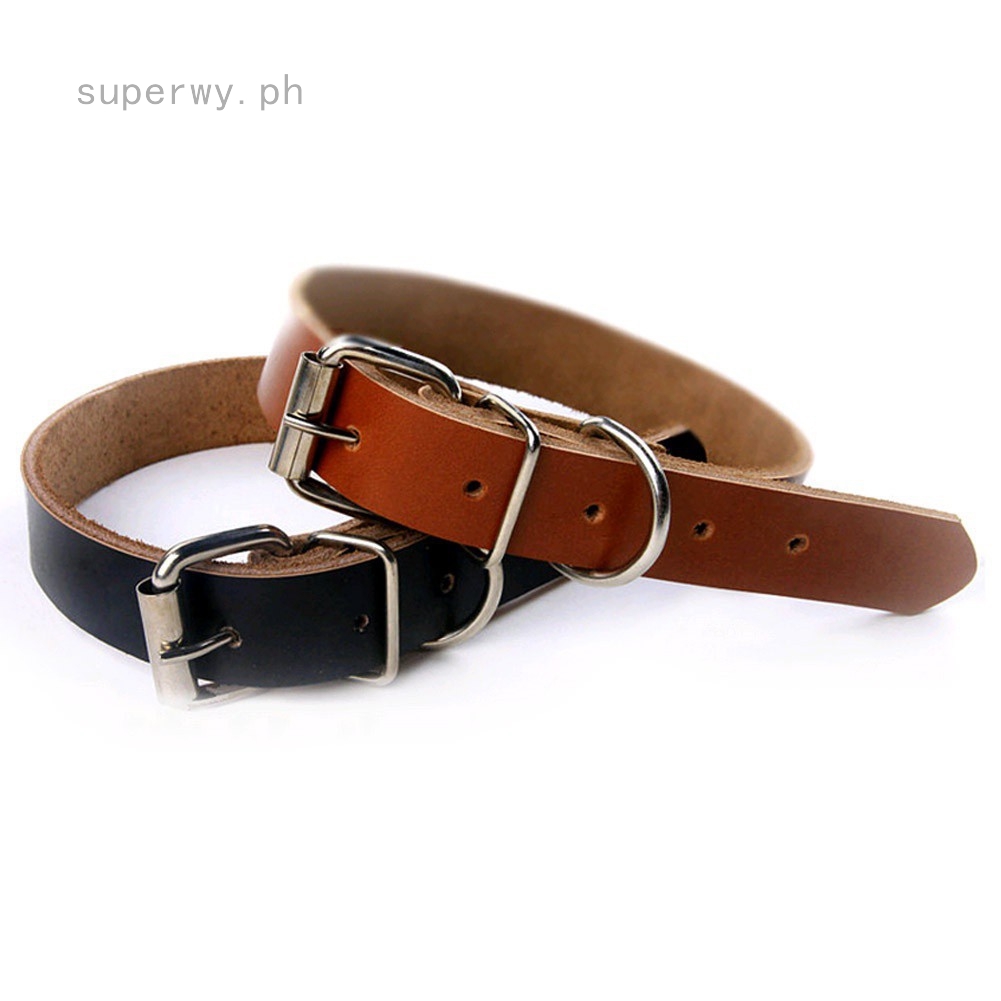 leather pet collars