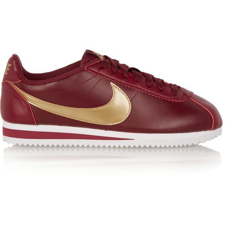 nike cortez maroon and gold