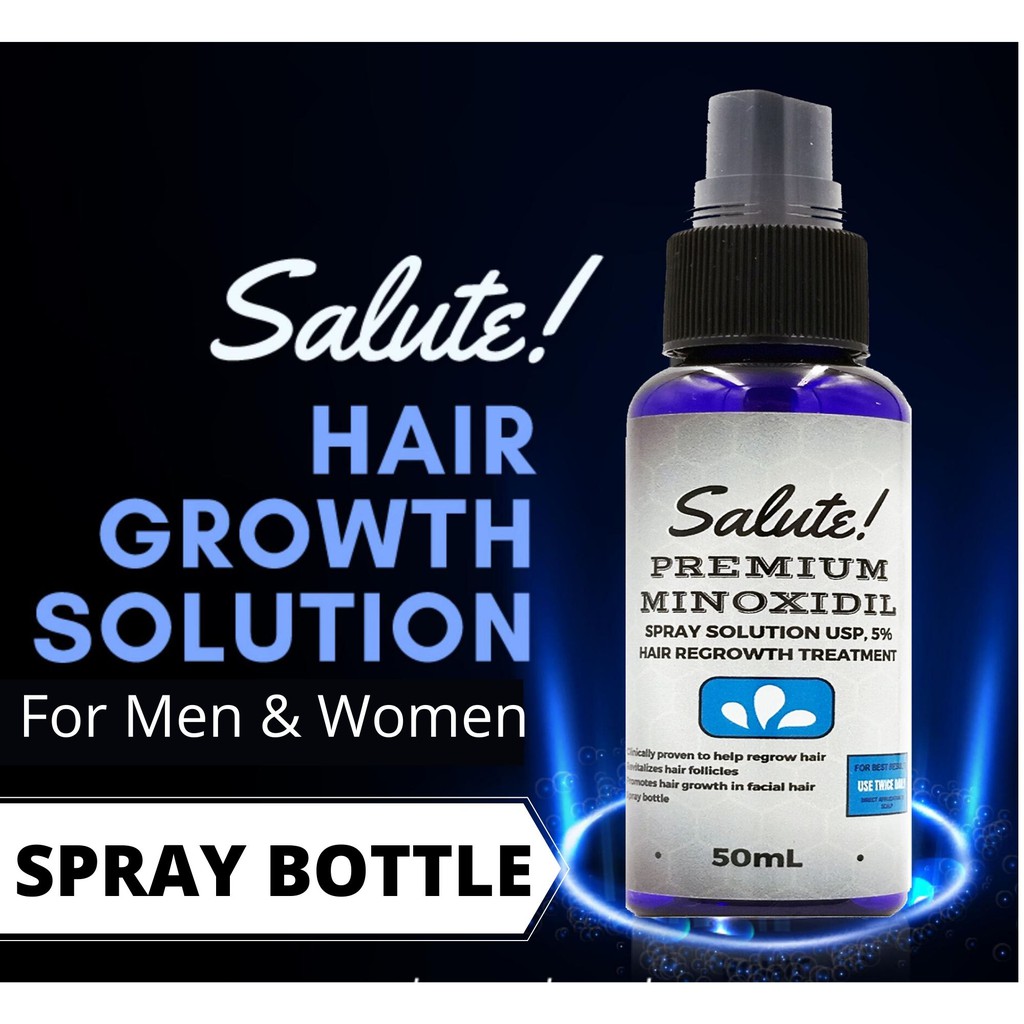 Hair Grower Minoxidil 5 Solution Spray By Salute For Men And Women