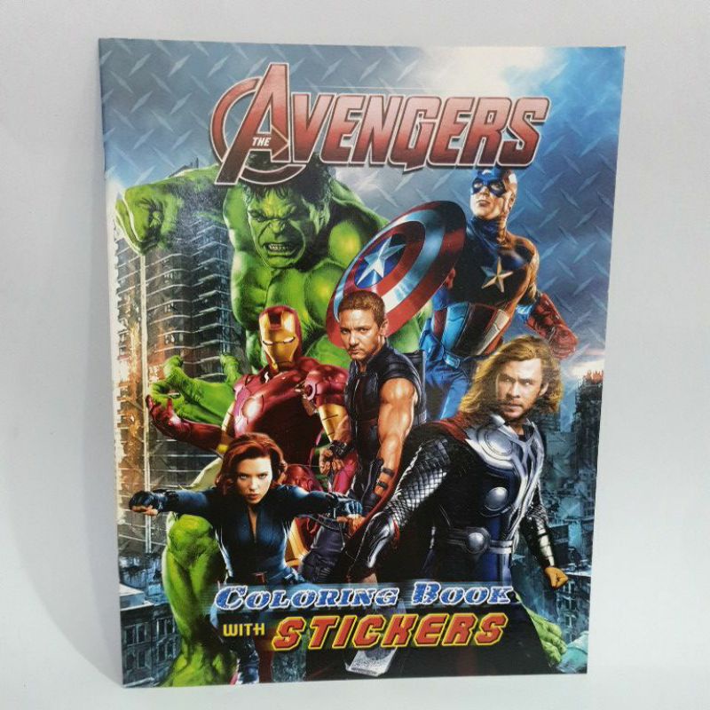 Avengers Coloring Book with Stickers | Shopee Philippines