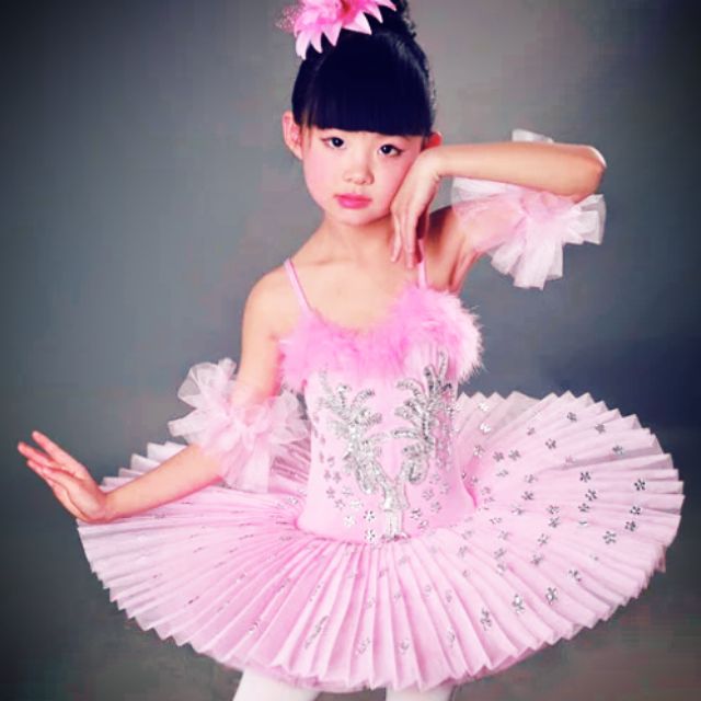 girls pink ballet dress