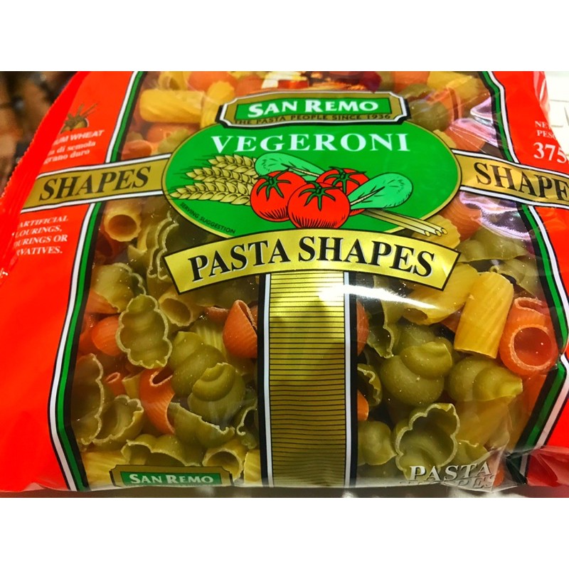 San Remo Vegeroni Pasta Shapes 375g | Shopee Philippines