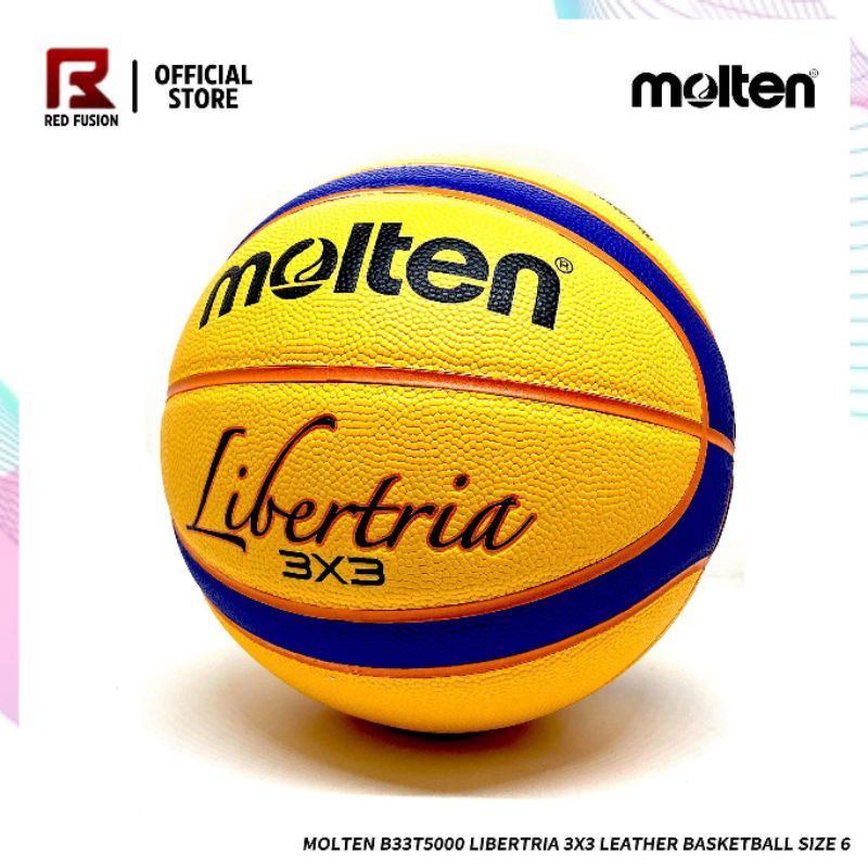 Molten B33T5000 Libertria 3x3 Leather Basketball Size 6 | Shopee ...
