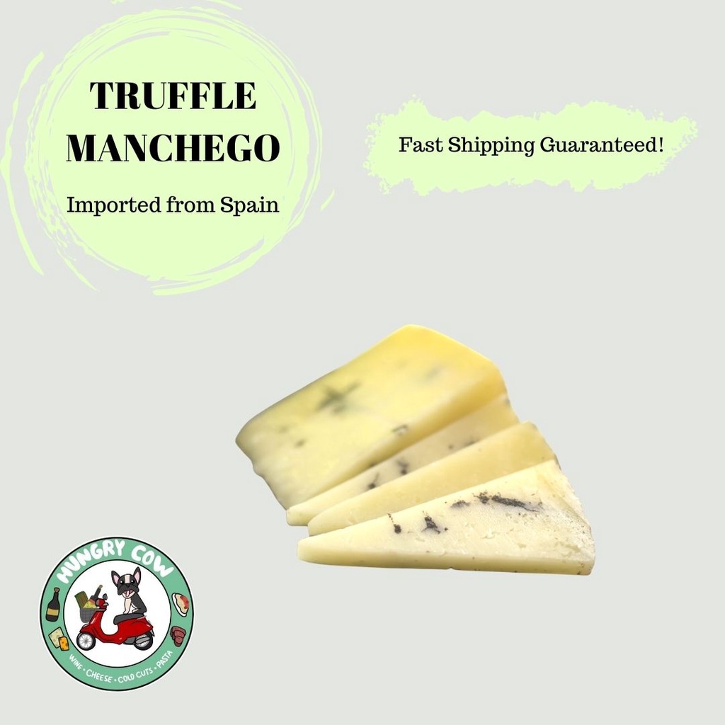 Truffle Manchego Cheese Imported from Spain (+/ 100g sliced